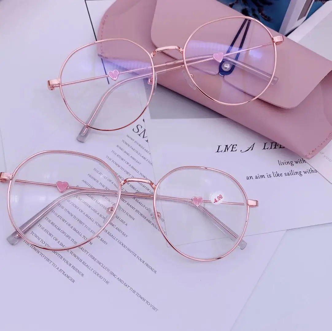 Модное украшение в виде слова Love Pink линза в металлической оправе с прозрачными стеклами Nerd для чтения очки black rose Золотой глаз очки