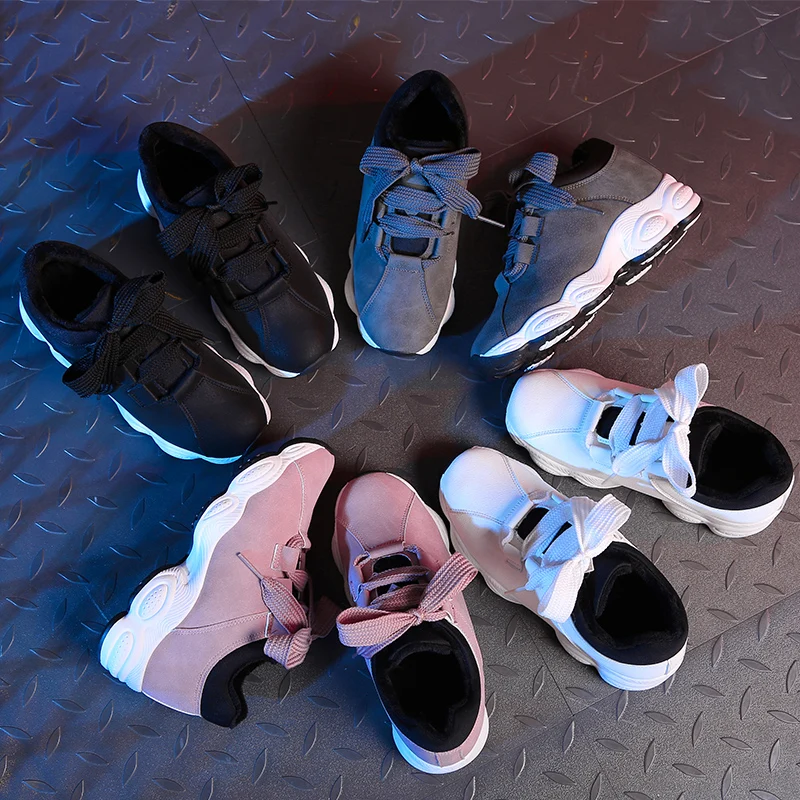 

2021 Women Cotton Patchwork Shoes Casual Platform Shoes Woman Comfortable Chunky Sneakers Ladies Sports White Tenis Feminino