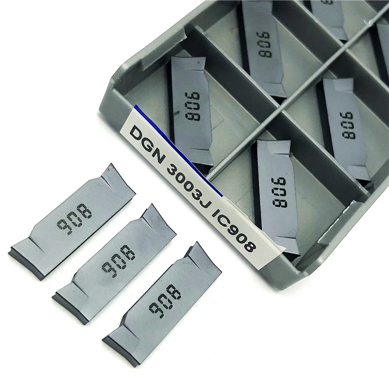 Канавочные режущие пластины DGN3003J IC908, режущий инструмент CNC металлический токарный инструмент DGN 3003J, высококачественный канавочный токарный инструмент