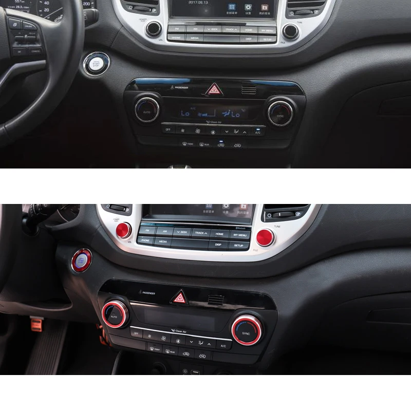 Lsrtw2017 автомобиля один-кнопка запуска музыки и кондиционера, планки для hyundai Tucson аксессуары