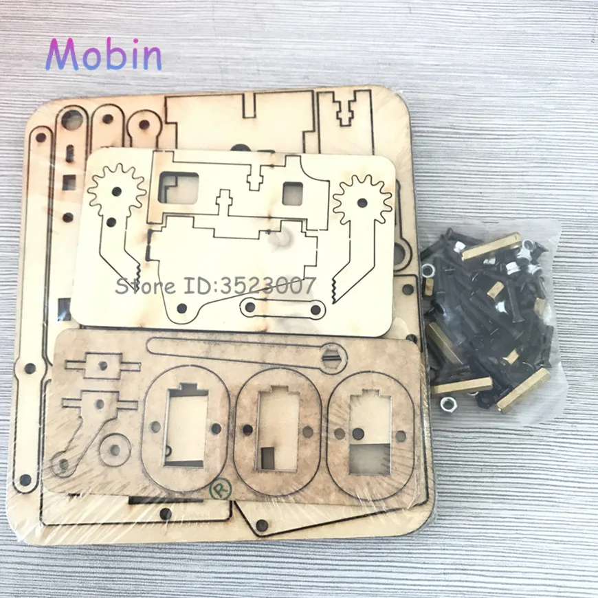 1 шт./лот 4 dof wood robotic arm sg90 сервопривод для raspberry pie лучшее качество бесплатная