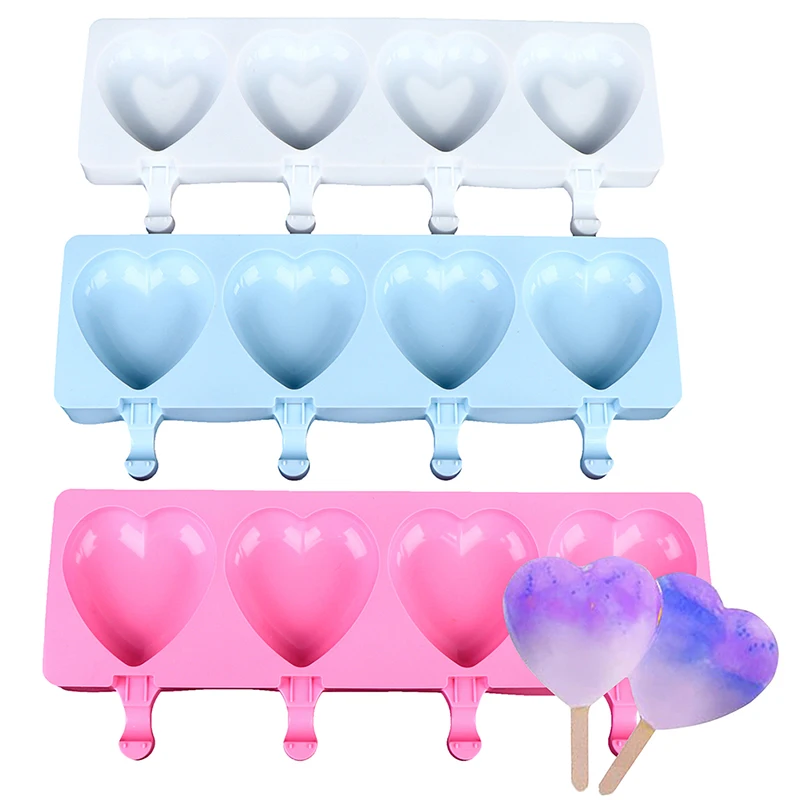 Форма мороженое на палочке дома Кухня силиконовая форма для льда формы крема 4