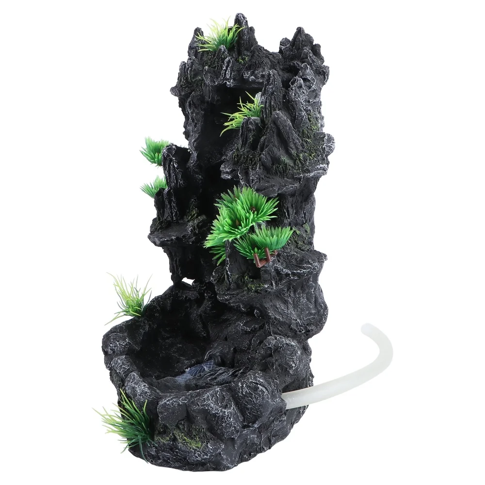 

1pc Fish Tank Landscaping Water Quicksand Waterfall Resin Rockery Landscaping Decoration Creative Aquarium Ornament