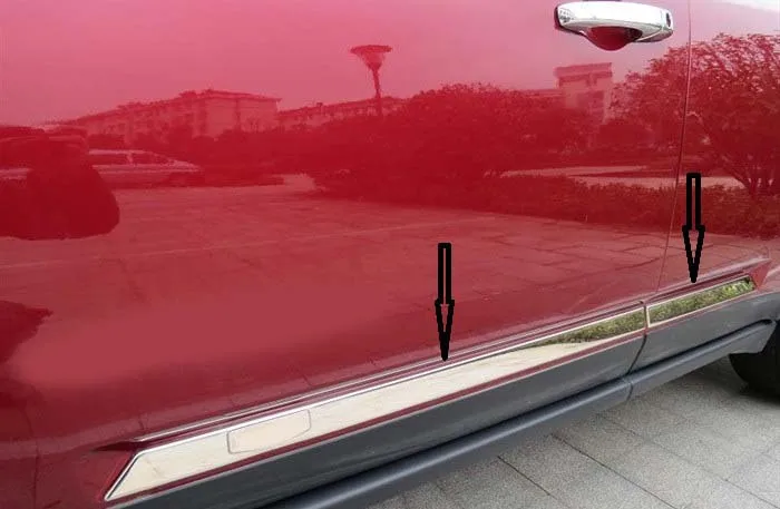 

Stainless steel Body door Side Molding Trim Chrome For Jeep Compass 2007-2012