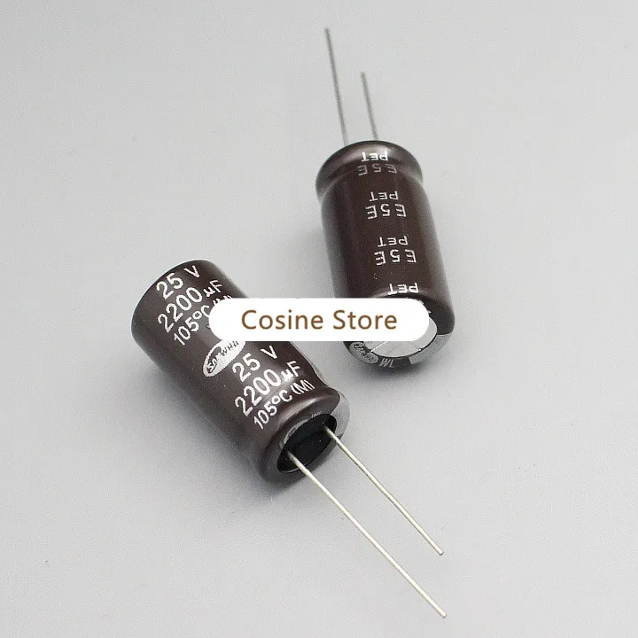 20 шт./лот двухконтактный электролитический оригинальный импортный конденсатор