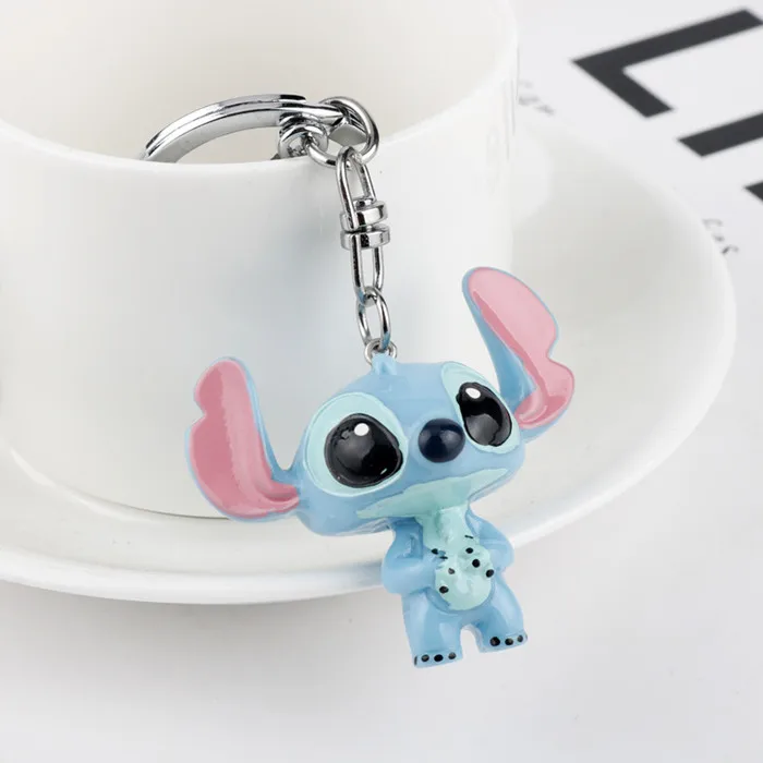 stand Аниме мультфильм милый Охана Лило Ститч брелок Kawaii Эмаль Подвеска из металлического сплава ожерелье chaviro автомобиль брелок цифры брелок - Цвет: stand