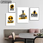 Спортивные Стиль стены печати кулак холст картины штанга гантельного типа художественные фотографии мышцы человек Картины Nordic стены Плакаты для Декор для тренажерного зала