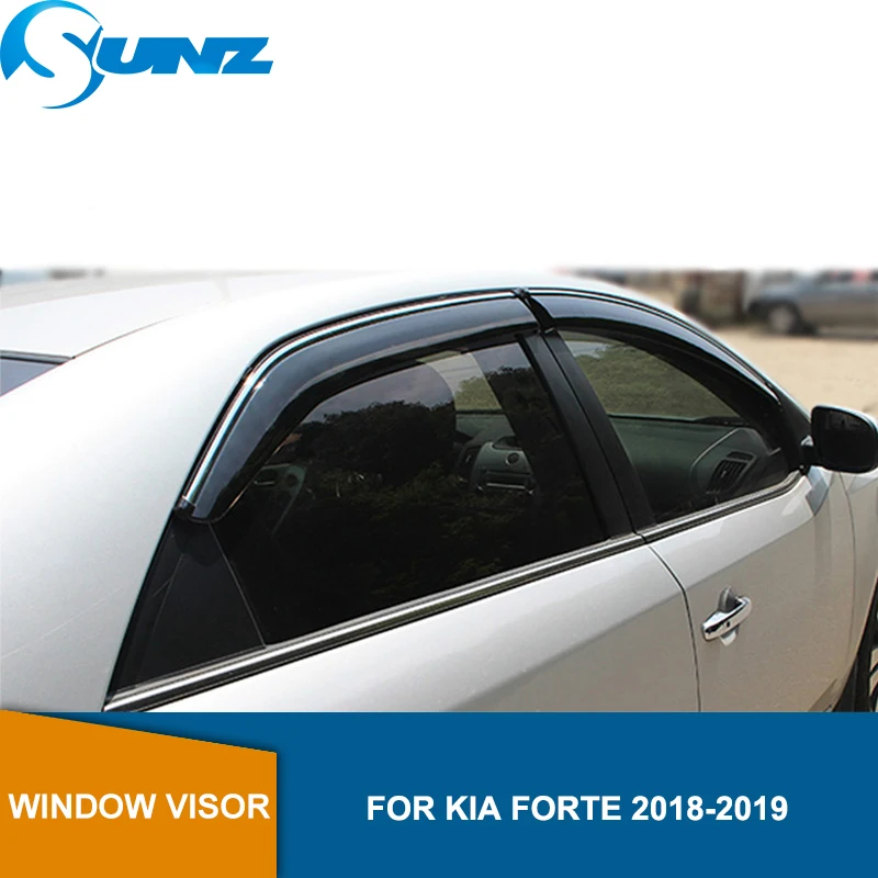 Дефлекторы для дыма с боковым окном защита от дождя KIA FORTE 2018 2019|Навесы и укрытия| |