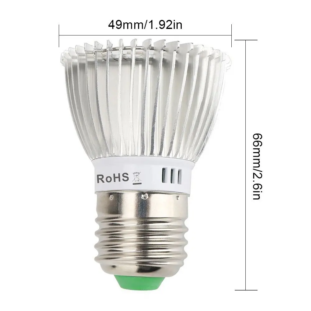 

8W 10W Full Spectrum LED Grow Light E27 Growing Lamp UV IR Bulb 28LEDs Plant Lamp AC85-265V for Greenhouse Flower Fruits