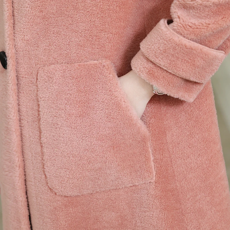 Пальто из натурального меха зимняя куртка женское меховое пальто с воротником