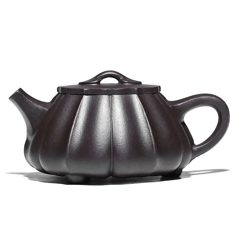 

Teapot Yixing mine old purple clay master pure handmade purple sand pot tendon bag stone ladle teapot for home use