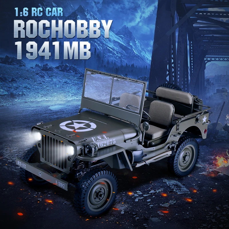 В наличии ROCHOBBY RC автомобиль 1:6 2 4 Ghz 2CH 1941 MB скалер РАДИОУПРАВЛЕНИЯ АВТОМОБИЛЯ