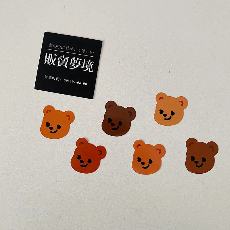 6 шт./лот мультяшный милый медведь Корея Ins наклейка сделай сам Скрапбукинг альбом