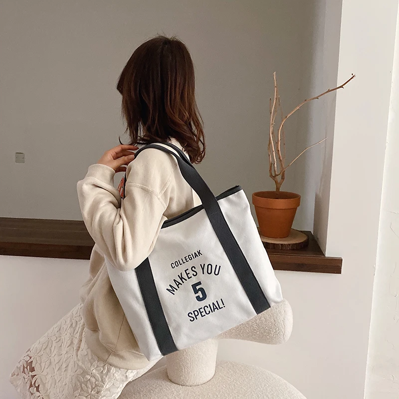 Fashion Canvas Women Handbags Large Capacity Casual Tote Bags High Quality Ladies Shoulder Bag Designer Female Messenger | Багаж и сумки