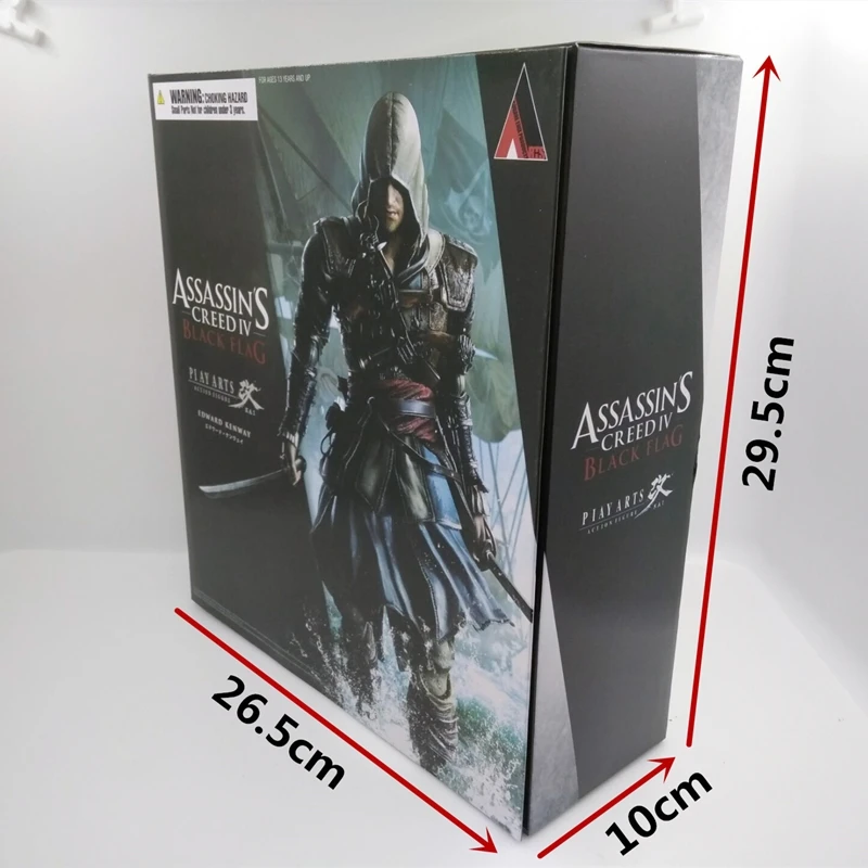 Игра Assassins Creed серии 4 Эдварда Джеймса Kenway Play Arts Kai Action Figure Connor Mohawk Edward игрушки куклы