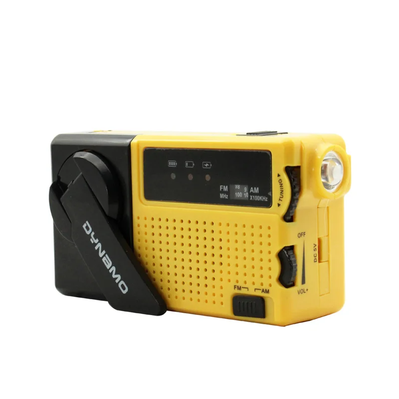 outdoor emergency rescue led light mini hand charging amfm radio can charge the mobile phone free global shipping