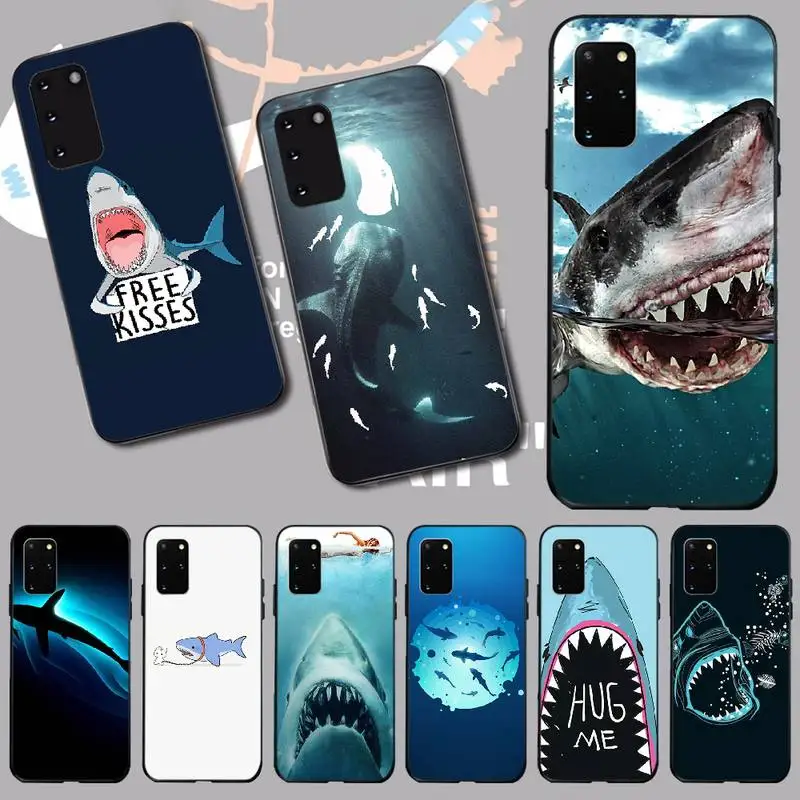 

PENGHUWAN ocean Whale Sharks fish Soft Silicone TPU Phone Cover for Samsung S20 plus Ultra S6 S7 edge S8 S9 plus S10 5G