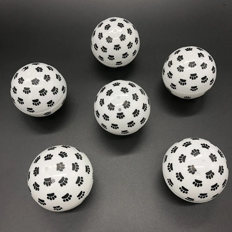 Цветные пластиковые капсулы 50 шт./лот 65 мм с принтом лапы пустые игрушечные