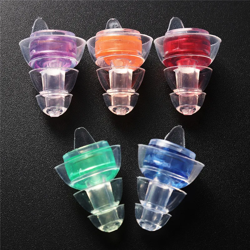 

1 Pair Soft Silicone Ear Plugs Ear Protection Reusable Professional Music Earplugs Noise Reduction for Sleep DJ Bar Bands Sport