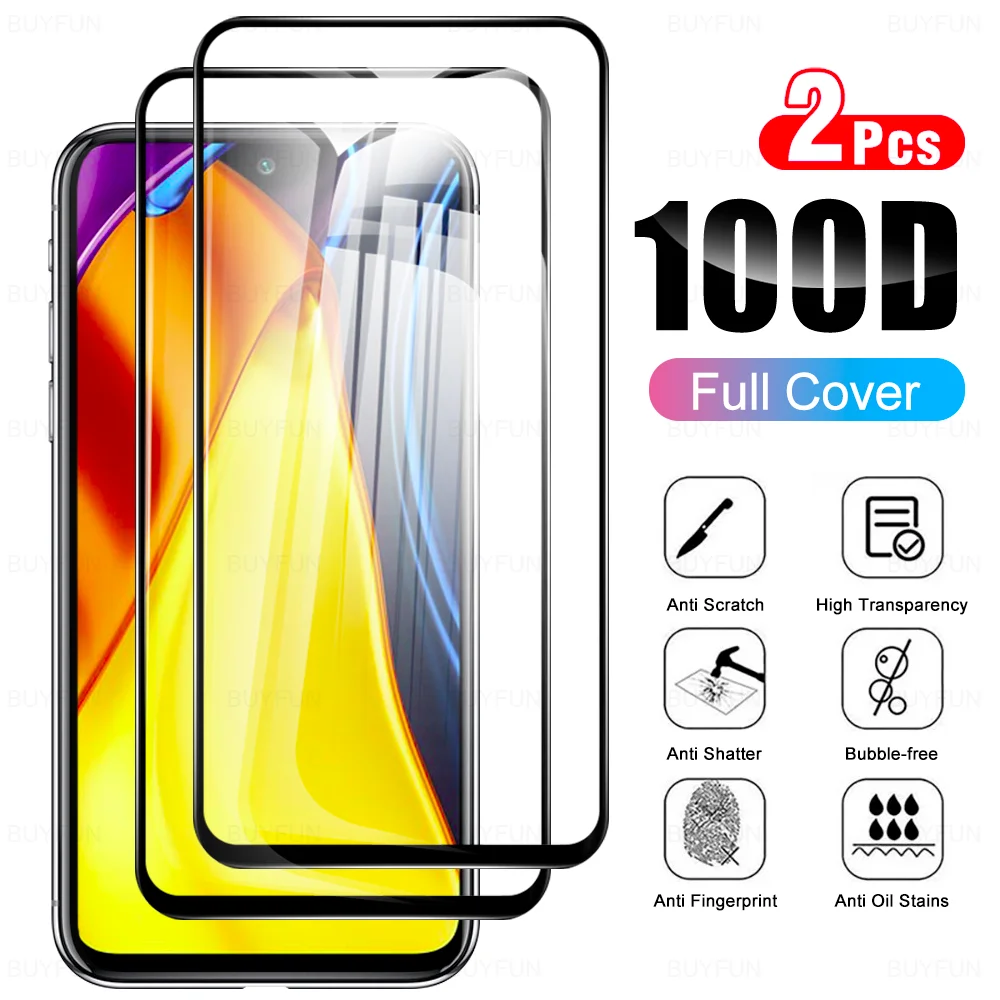 

Защитная пленка из закаленного стекла для Xiaomi Poco M3 защитная пленка среднего класса против царапин для экрана Xiaomi Poco M3 Pro 5G 6,5 дюйм стекло