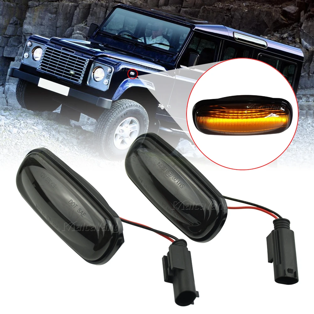 2 шт. Somked динамическая мигающая воды светодиодный боковой габаритный фонарь для