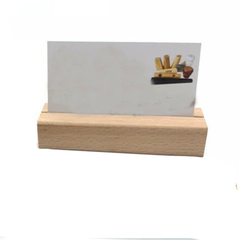 Офисная стойка для хранения твердый деревянный держатель карточек открытки фото