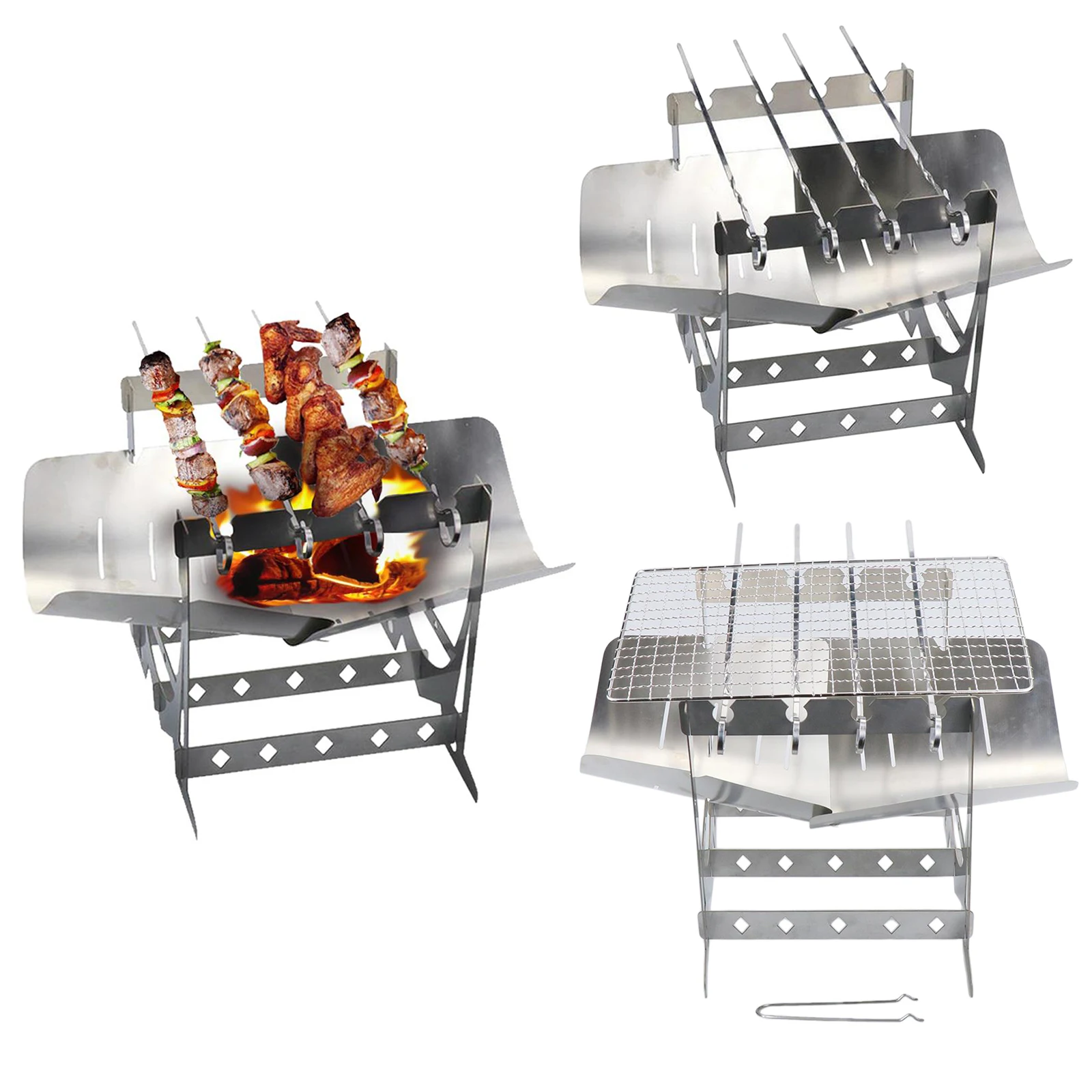 

Портативная Легкая Складная горелка для кемпинга, гриль, плиты для кемпинга, гриль, барбекю, путешествия, пикник, горелка для приготовления ...