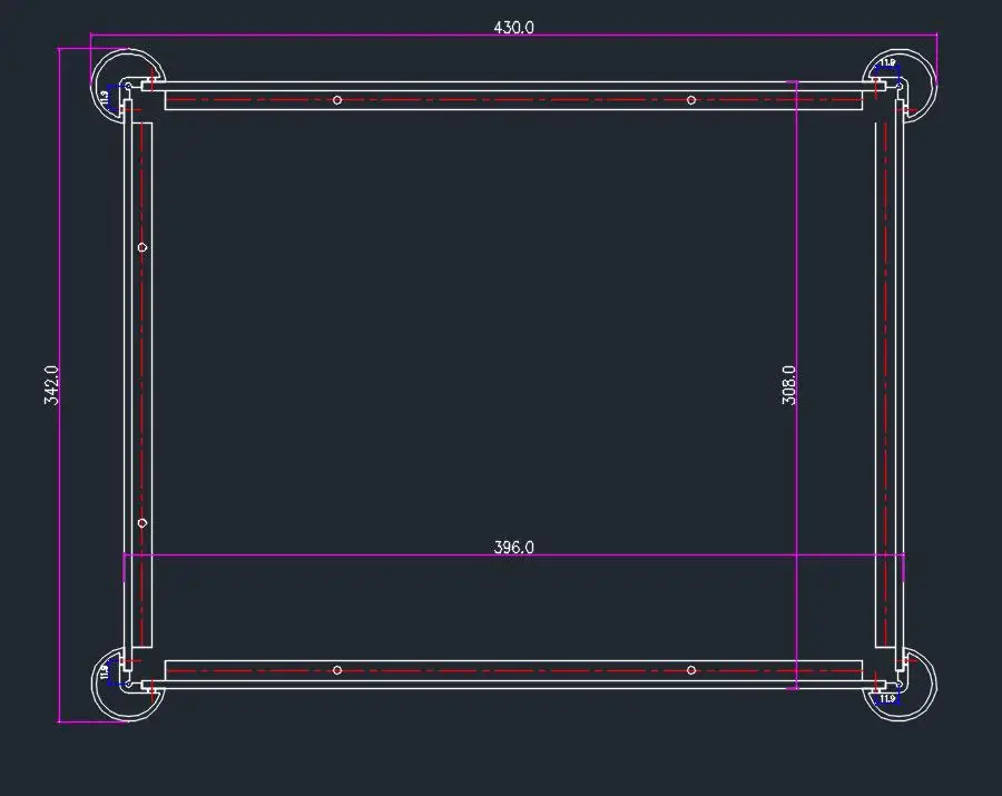 

All aluminum amplifier chassis / Preamplifier case / AMP Enclosure /DIY box (430 *84*342mm)