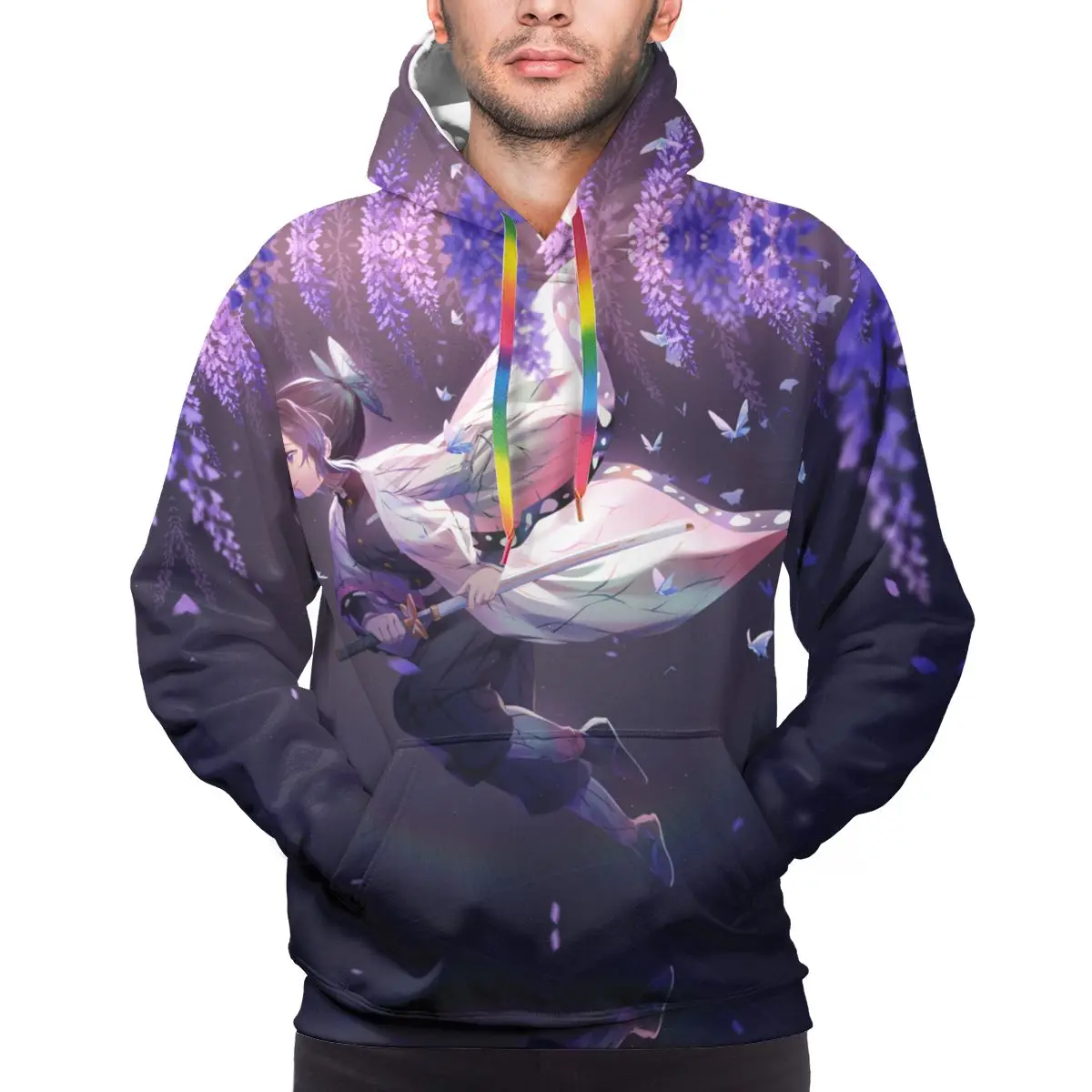 

Men's Custom Pattern clothes Hoodies Demon Slayer Sportswear Cartoon Daily For men and women Suitable Unisex Hoodie