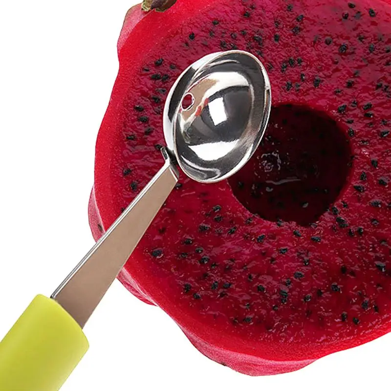 

Household Stainless Steel Watermelon Digger Fruit Digging Ball Spoon Ice Cream Sorbet Dessert Scoop Kitchen Gadgets Tool