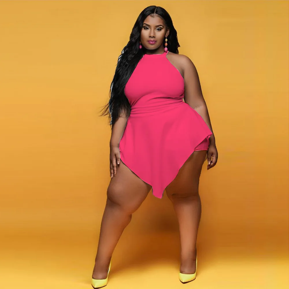 

Summer Women Jumpsuit Sleeveless Bodycon Plus Size Rompers Sexy One Piece Jumpsuit Shorts Jumpsuits Wholesale Dropshipping