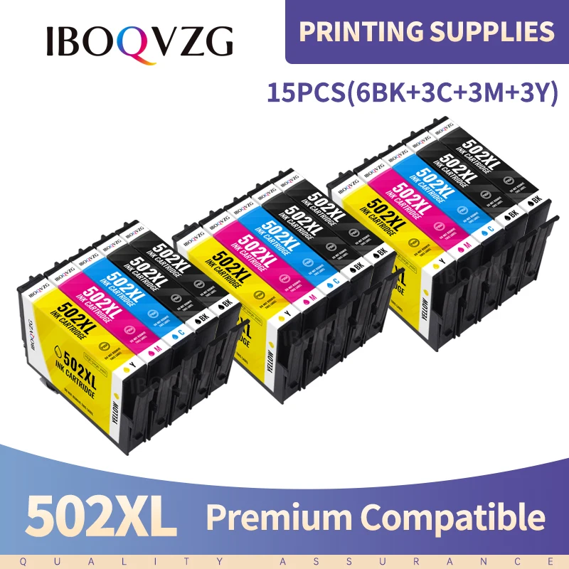 

Картридж IBOQVZG, совместимый с EPSON 502, T502, для принтеров Epson XP-5100, XP-5105, WF-2860, WF-2865, XP5100, 5105, 2860, 2865