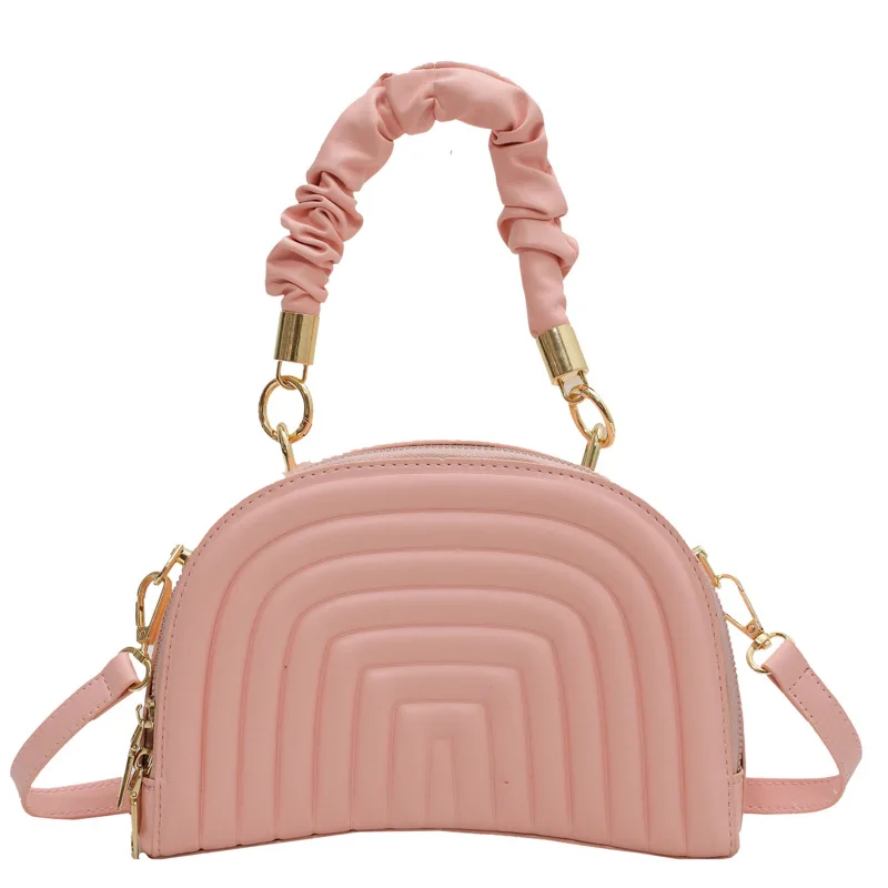 

Bag woman autumn 2021 new fashion fashion stripe portable box bag texture chain one-shoulder cross-body bag tide bag