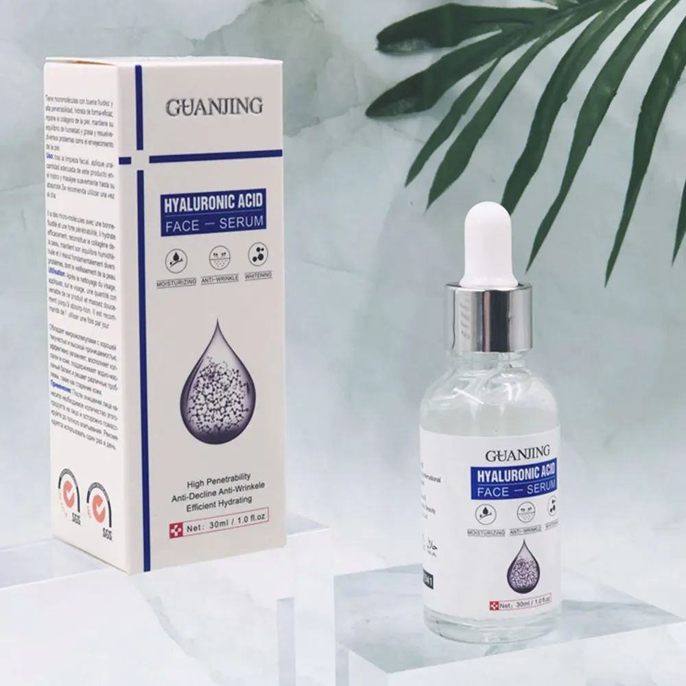 

Hyaluronic Acid Face Serum Whitening Moisturizing Shrink Pores Anti Wrinkle Anti Aging Repair Liquid Skin Care 30ml