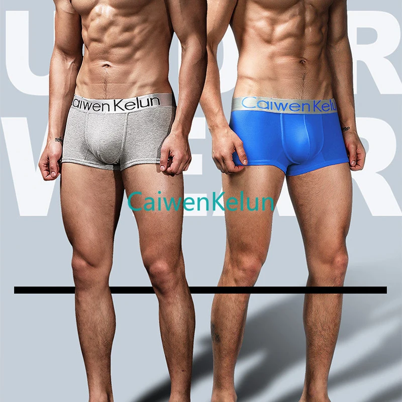 Gift Box Pure Cotton Breathable Summer Sports Boxer Shorts 4 Piece Set Men's Underpants Breathable Loose Boxer Shorts