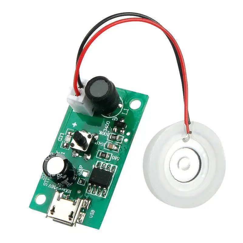 

DIY 5V Electronic Suite USB Air Humidifiers Atomizing Ultrasonic piece with Driver board mini Car ultrasonic diffuser