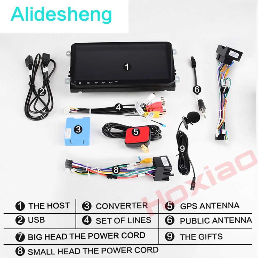Автомагнитола 2 Din на Android 9 0 мультимедийный плеер для VW Volkswagen Golf Polo Tiguan Passat b7 b6 Skoda