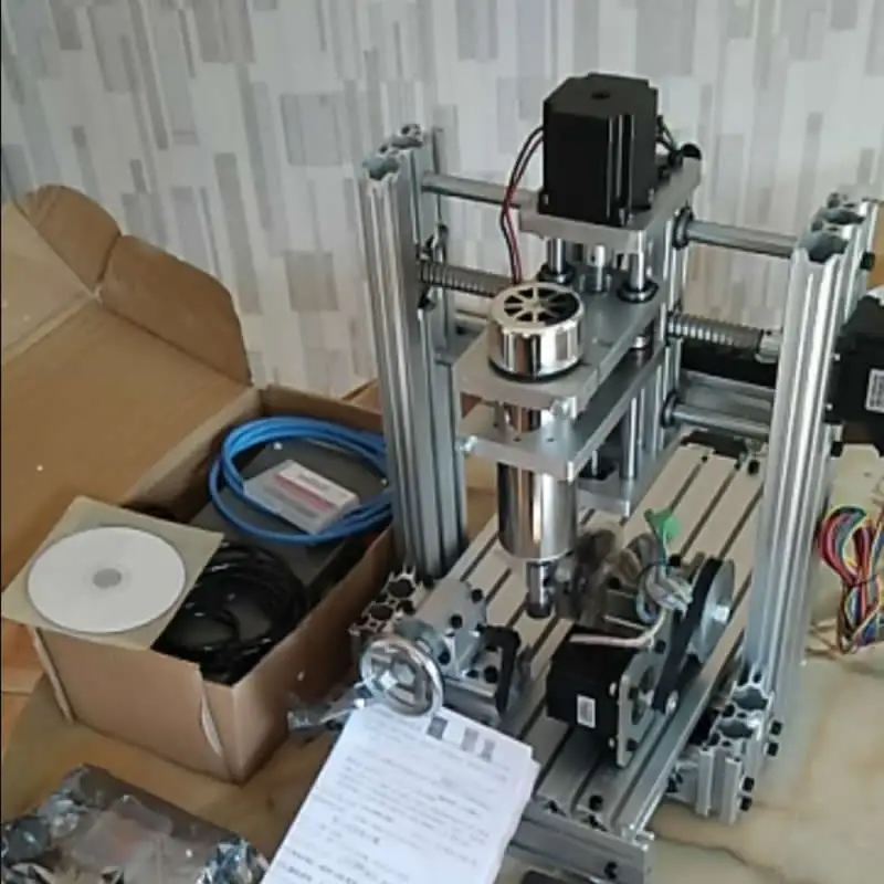 DIY мини фрезерный станок с ЧПУ маршрутизатор 3020 PCB 400 Вт шпиндель 4 5 оси металл