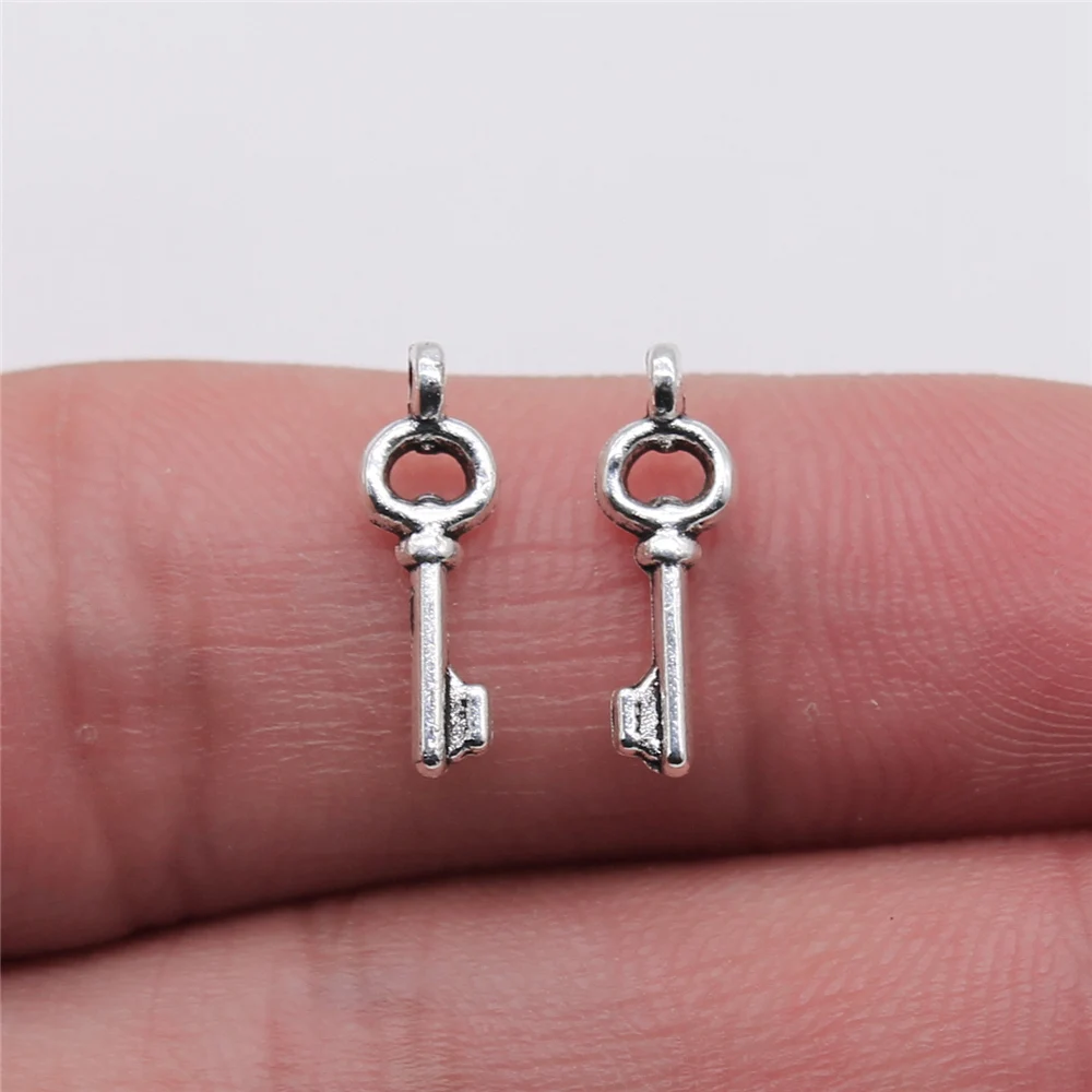 WYSIWYG для выведения токсинов 40 шт античные с серебристым Цвет 5x14mm подвеска ключей
