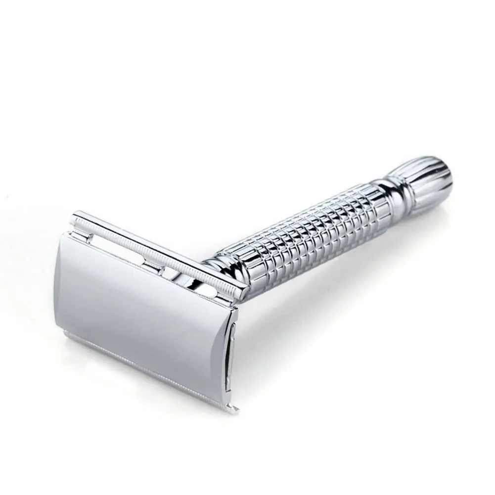 

Безопасная бритва из нержавеющей стали с двойным краем для мужчин, бритвенные лезвия для лица, бритвенный станок, бритвенные лезвия, бритве...