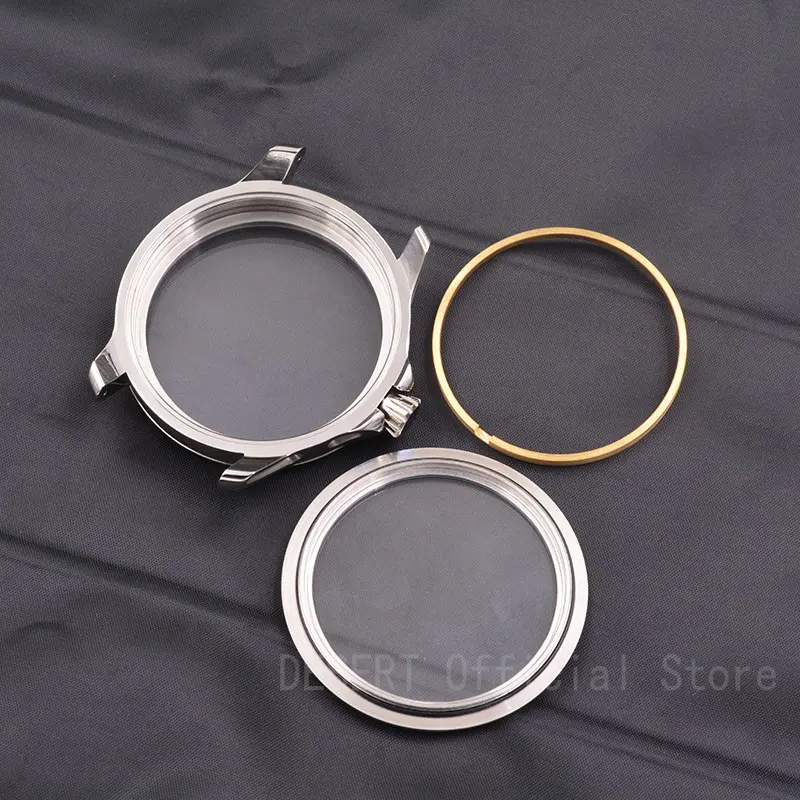 Часы стерильный Чехол 45 мм deber 316L нержавеющая сталь Fit ETA 6497 6498 ST36 Механические Мужские наручные часы с ручным заводом