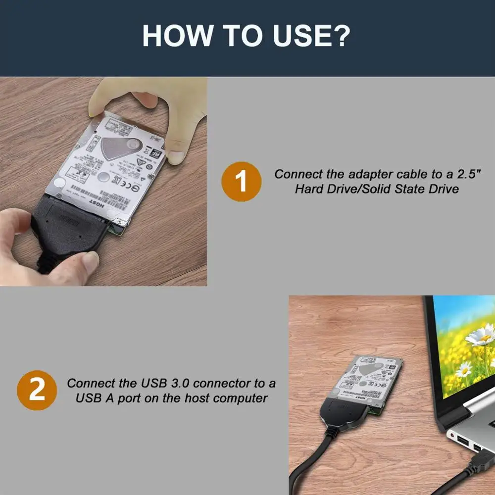 AMKLE Тип USB C SATA кабель для передачи данных 3 0 Sata адаптер до 6 Гбит/с Поддержка 2 5