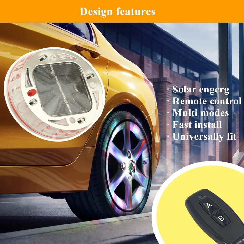 4 шт. универсальный автомобиль с питанием от солнечных батарей концентратор