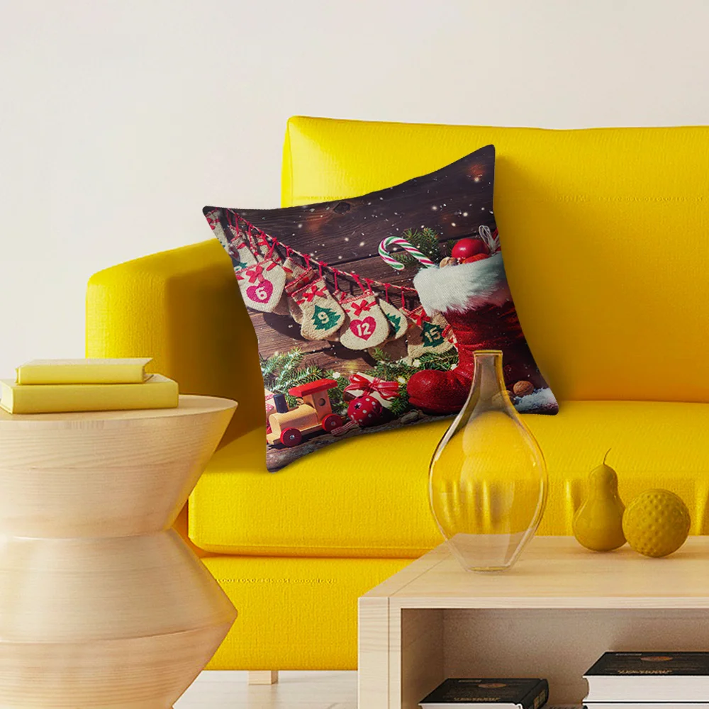 Рождественский стиль животные наволочка Санта Клауса чехол для дома