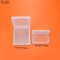 yuxi for gba gbc gbp game cards cartridge cases plastic material transparent plastic game cartridge cases storage box protector