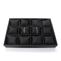 top sale black pillow bracelet jewelry display pallet earring necklace watches storage showcase trays for women jewellery holder