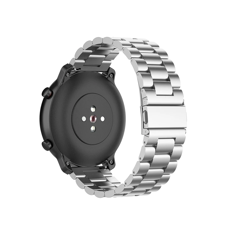 Металлический ремешок OLLIVAN из нержавеющей стали для Xiaomi Amazfit GTR 42/47 мм ремешок для быстрой замены ремешок для Amazfit GTR 42 47 серебристый
