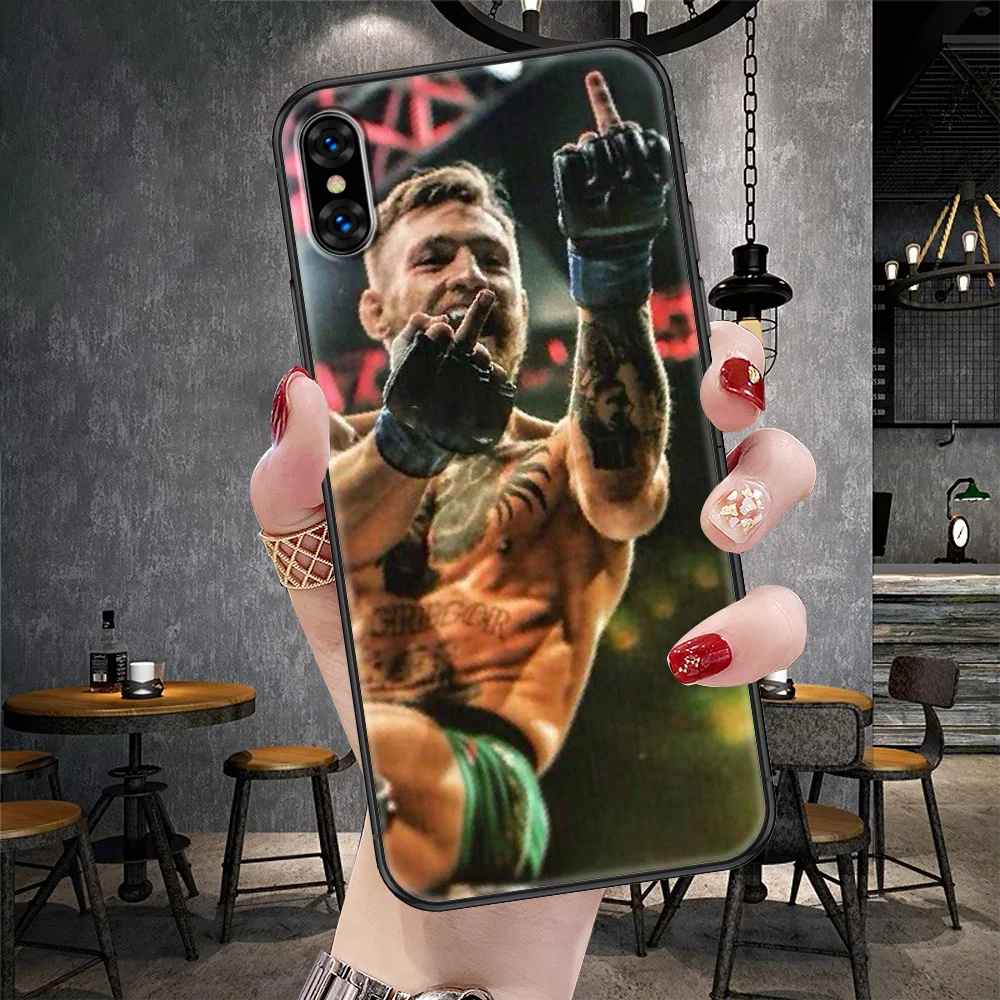 Чехол для телефона Boxing Conor McGregor для iPhone 5 5S SE 2 6 6S 7 8 11 12 Mini Plus X XS XR Pro Max черный 3D задняя крышка красивая оболочка.