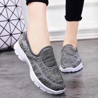 summer women lightweight casual shoes breathable mesh knitted sports sneakers flats 2021 new arrival