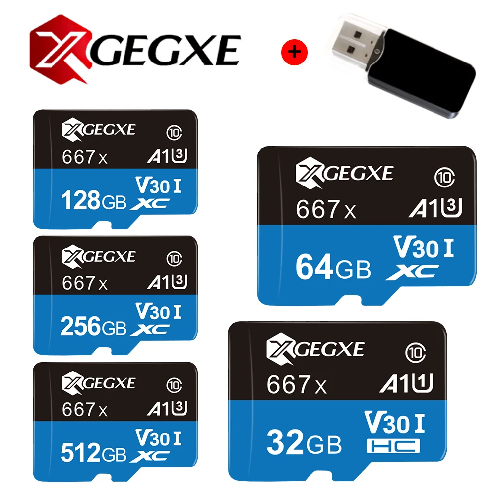 XGEGXE 100% Оригинальная Карта памяти SDHC SDXC EVO класс 10 высокоскоростная 32 ГБ/64 Гб/128